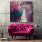 Colorful Abstract Space- Square Panel Contemporary Art Artesty   