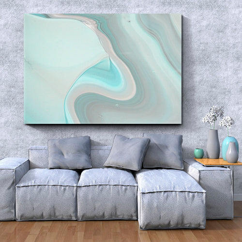 Mint Green Light Marble Design Acrylic Color Mix
