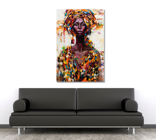 Vivid Beautiful Afro Woman Incredible Black Girl Poster