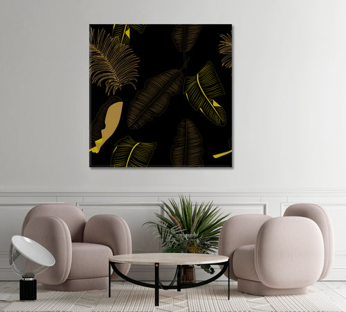 Abstract Exotic Leaves Poster