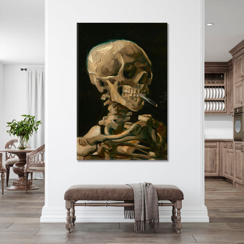 Skeleton with a Burning Cigarette Vincent Van Gogh Reproductions