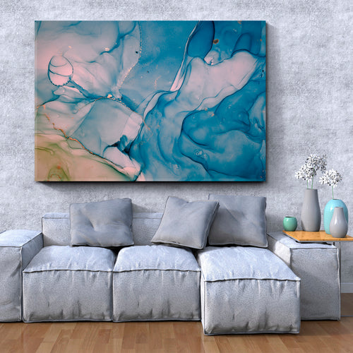 ABSTRACT SKY LANDSCAPE Alcohol Ink Colors Translucent Marble
