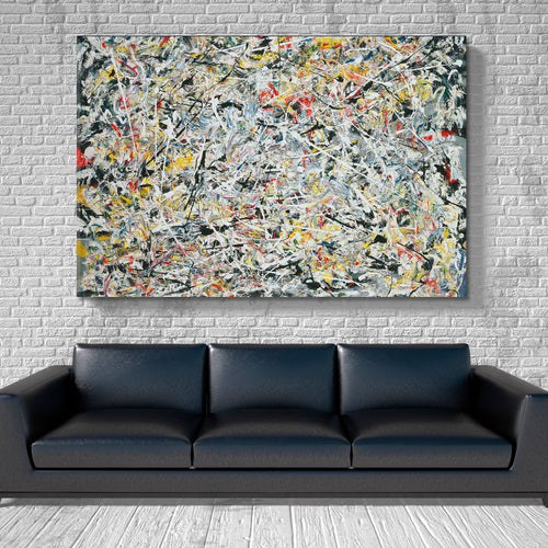 Splatter Abstract Painting Jackson Pollock Style