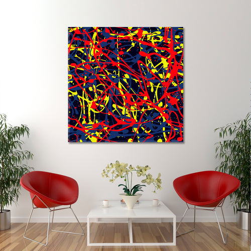 Abstract Expressionism Drip Painting Style