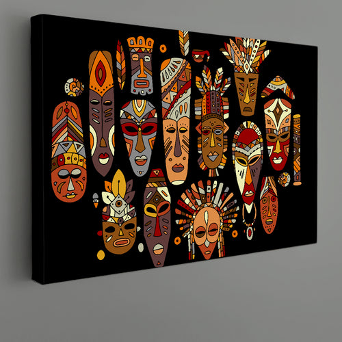 AFRICAN Face Masks Abstract Tribal Ethnic