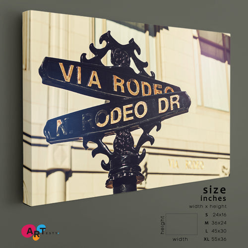 Famous Beverly Hills California United States Rodeo Drive Sign