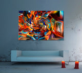 Shards Abstract Pattern Abstract Art Print Artesty 1 panel 24" x 16" 