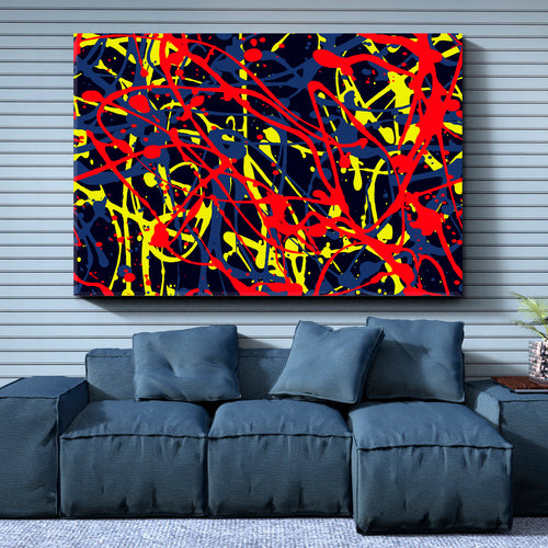 Abstract Expressionism Style of Drip Painting