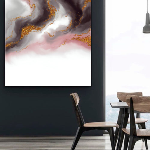 WAVE Marble Beautiful Trendy Art  - Square Panel