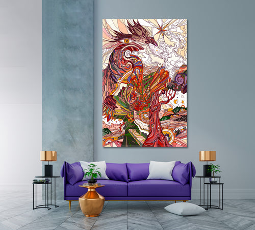 Dragon Abstract Magical Story Rebirth