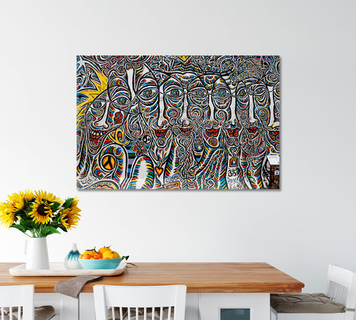 Abstract Expressionism Graffiti Berlin Wall Street Art Abstract Canvas Print