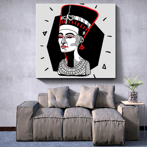 NEFERTITI Goddess Ancient Egyptian Queen Contemporary Style