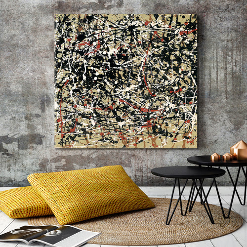 Abstract Jackson Pollock Style Drip Artwork