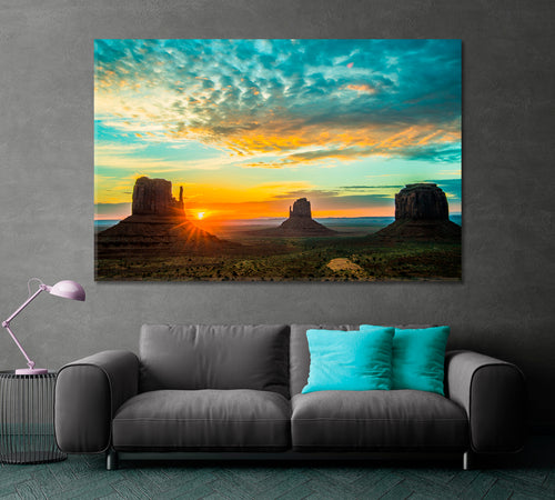 Sunrise Monument Valley Utah USA Poster