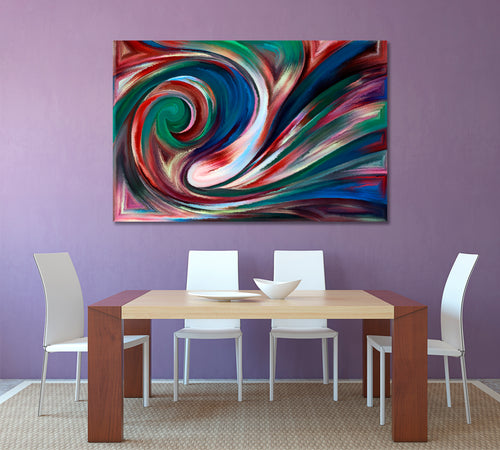 Abstract Design Colorful Curves