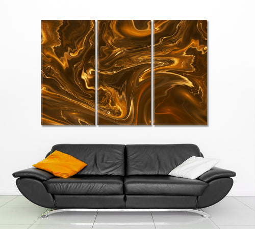 Brown Marble Abstract Colorful Wavy