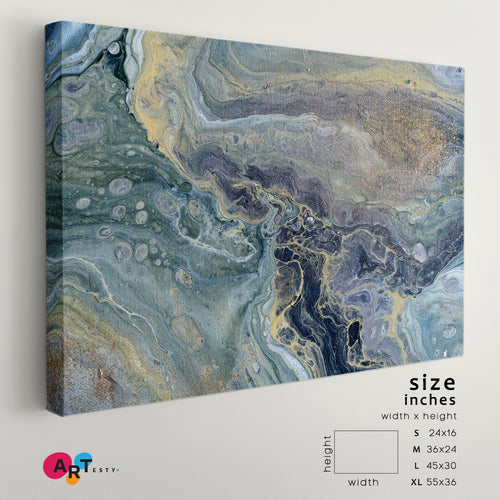 ACRYLIC MIX Abstract Flow Marble Sky Blue