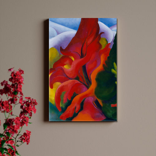 NATURE Abstract Flowers Unique Style Canvas Print | Vertical