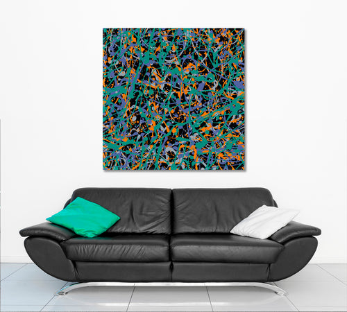 Splatter Art Style of Drip Painting Abstract Expressionism