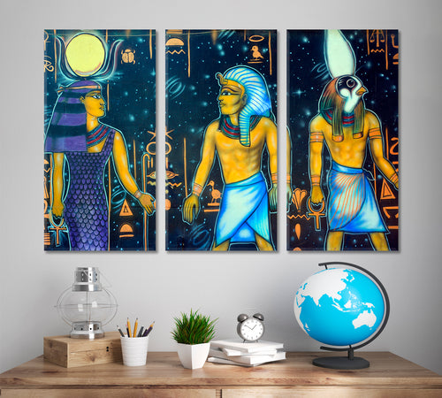 GRAFFITI San Diego CA USA Street Art Egyptian Gods Amazing Canvas Print