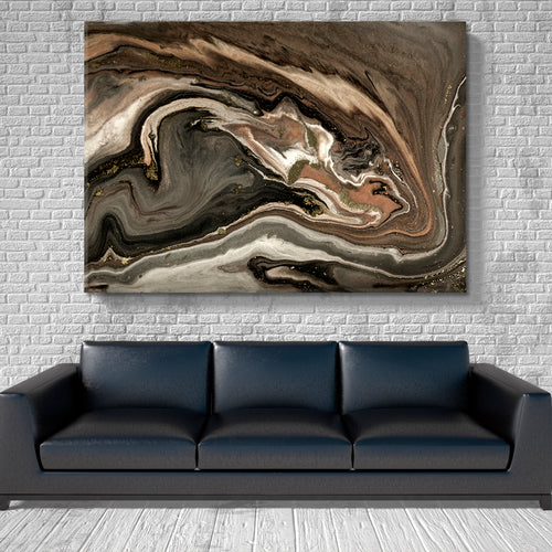 GOLD AGATE RIPPLE Marble Abstract Acrylic Swirls