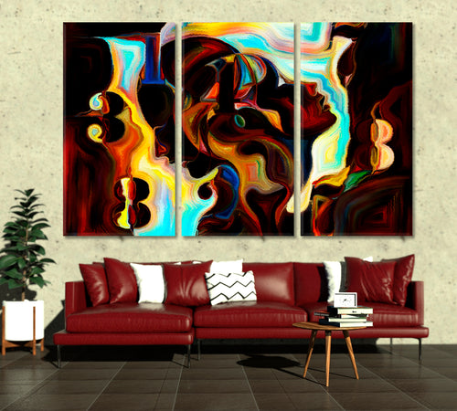 Abstract Forms Shapes Unique Design Wall Art Canvas Print