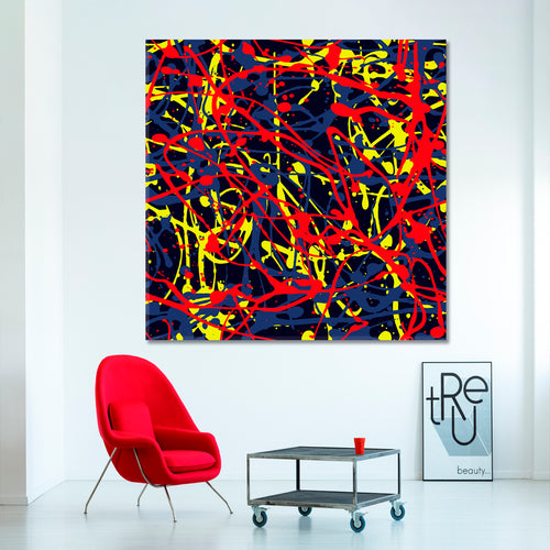 Abstract Expressionism Drip Painting Style