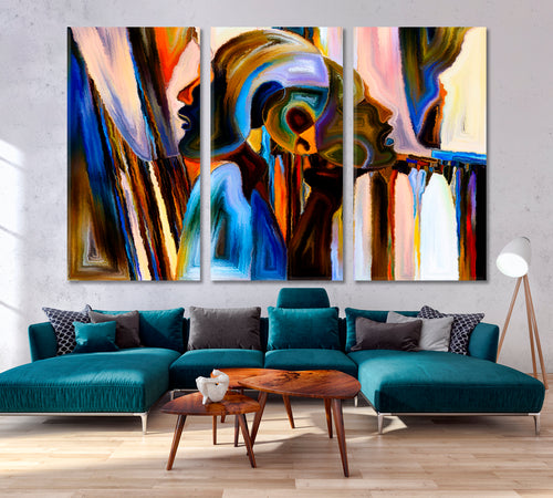 FUTURISTIC Trendy Modern Abstract Design Canvas Print