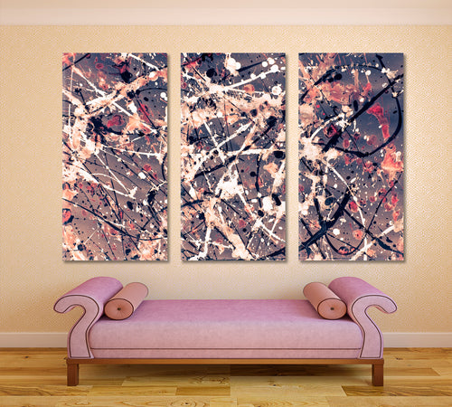 Style of Jackson Pollock Drip Art Abstract Expressionism Pattern