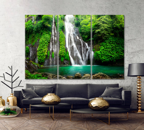 Banyumala Jungle Waterfall Cascade Tropical Rainforest Turquoise Blue Pond