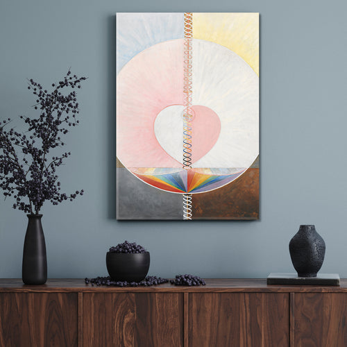 Abstract Geometric Style Forms Shapes Lines Soft Pastel Painting