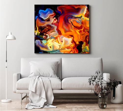 ABSTRACT Trendy Contemporary Art - Square Panel