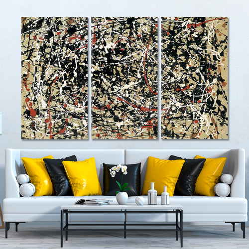 COLORFUL CENTERPIECES Jackson Pollock Style Drip Painting