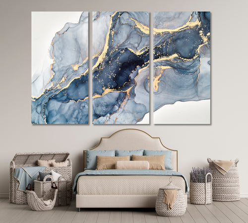 Gray Marble Clouds Oriental Art Contemporary Style