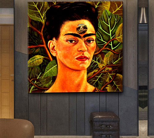 FRIDA KAHLO Portrait Nature and Artifacts ‎Magic Realism - Square