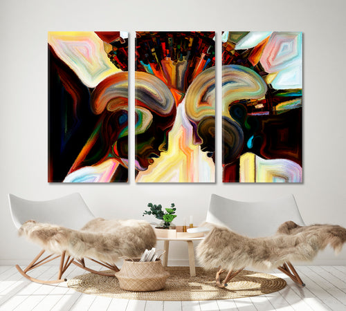 Contemporary Amazing Abstract Forms Design Canvas Print
