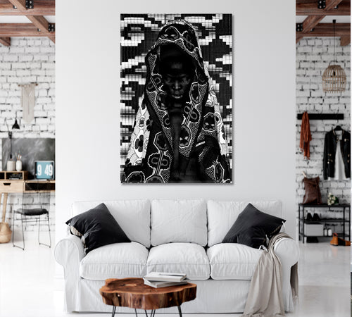 BLACK LIVES MATTER Modern Trendy Art Black Beauty Africa - V