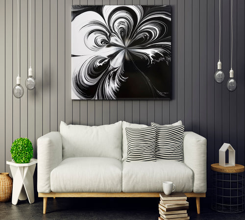 Black And White Abstract Poster