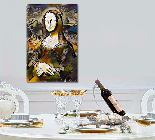 MONA LISA  Abstract Cntemporary Style - Vertical