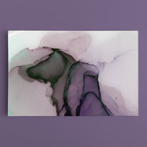 Beautiful Pastels Abstract alcohol ink Purple Green