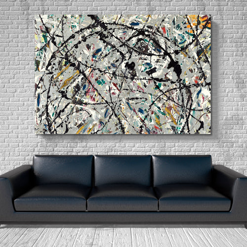 MODERN DRIP ART Jackson Pollock Motives Famous Splatter Artwork