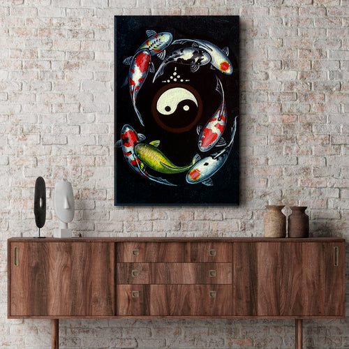 Wall Art Print Koi Fish Yin Yang, Gifts & Merchandise