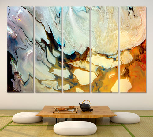 Modern Abstract Fluid Art Marble