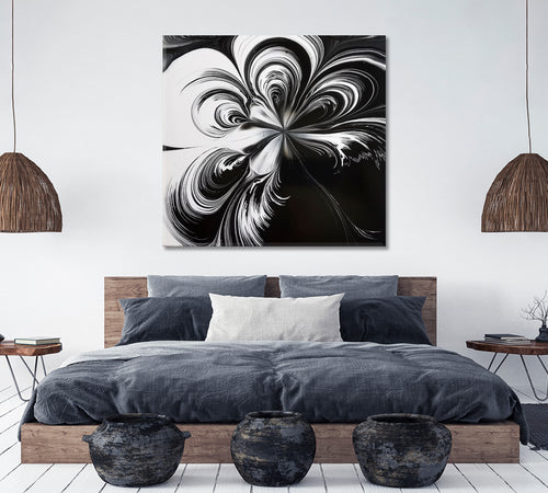 Black And White Abstract Poster