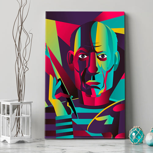 PABLO PICASSO Great Artist Portrait Abstract Colorful Expressionism