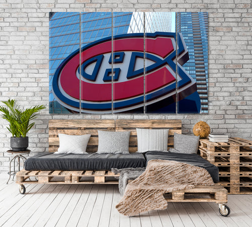 Canada Quebec Montreal Bell Centre Hall of Fame Canvas Print