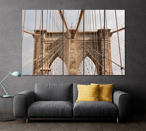 Famous Brooklyn Bridge New York Poster