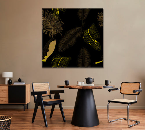 Abstract Exotic Leaves Poster