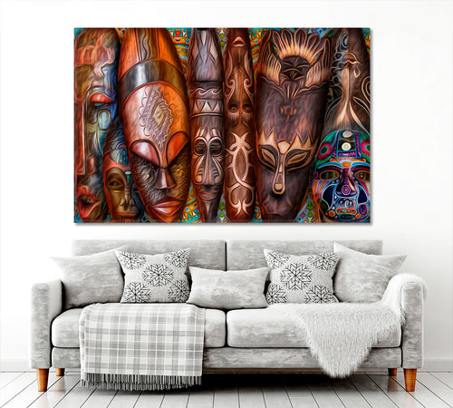 African Abstract Masks