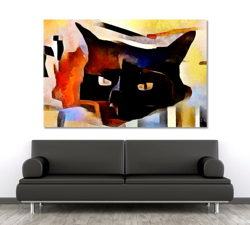 Cat Contemporary Abstract Style